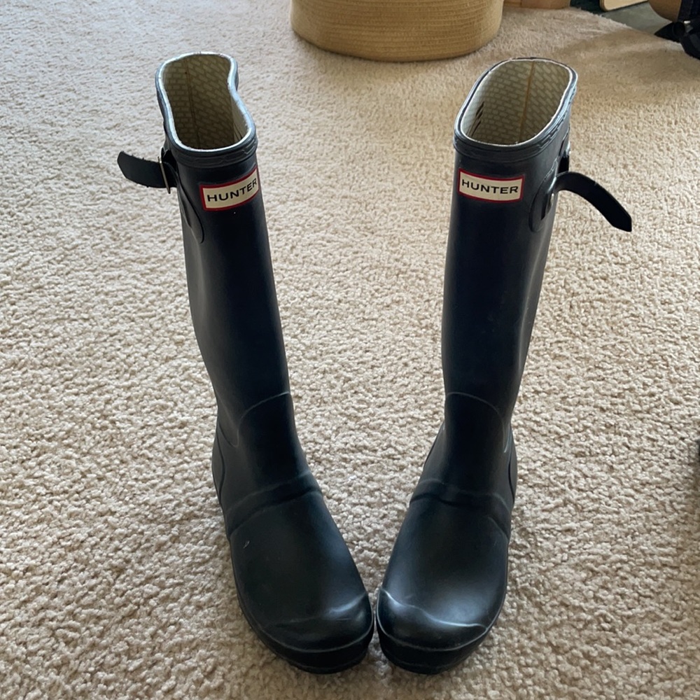 Hunter rain boots- Black Matte